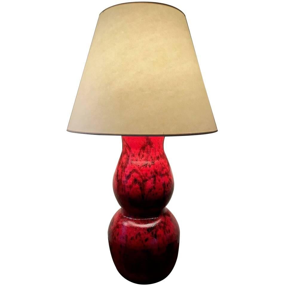 Handmade Modern, Custom Glazed Ceramic Vase #8, Vessel, Decorative Table Lamp For Sale