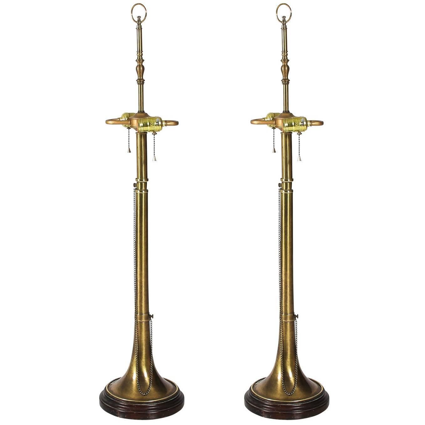 Pair of Trumpet Lamps