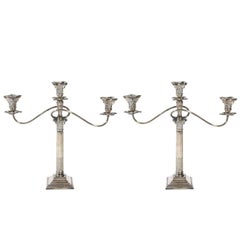 Pair of Silver Candelabra Pair of Silver Candelabra