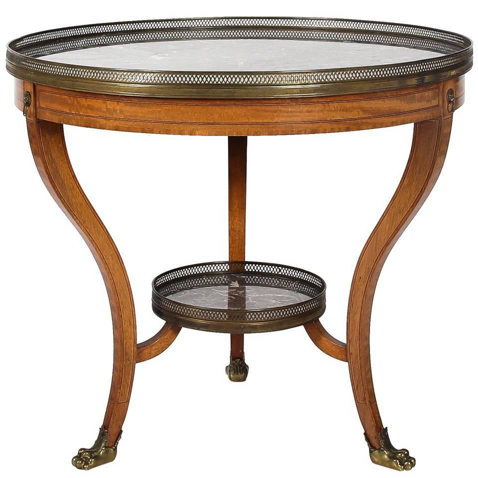 Regency Style Bouillotte Table For Sale