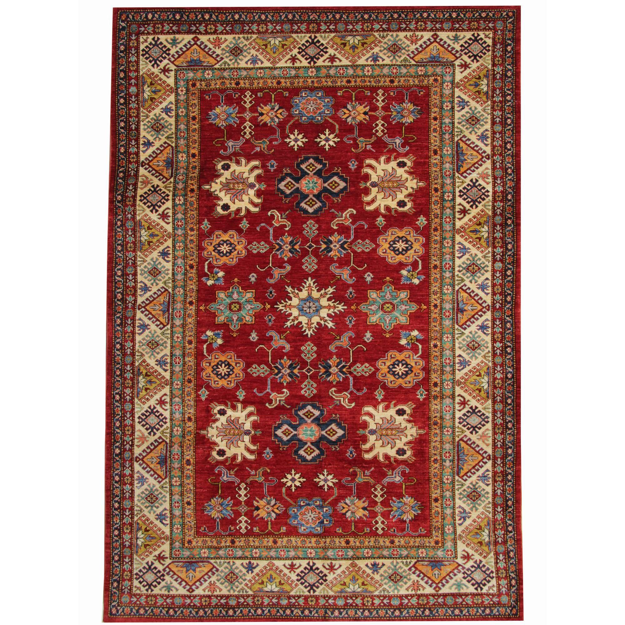 Oriental Rugs, Handmade Carpet Kazak Rugs, Traditional Rugs for Sale For Sale