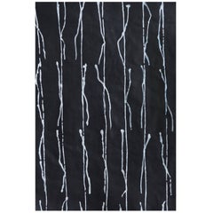 Unique Handmade Contemporary Unframed Paper Abstract Painting with Acrylic Ink