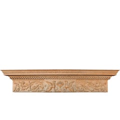 Antique 19th Century Georgian Carved Oak Pediment