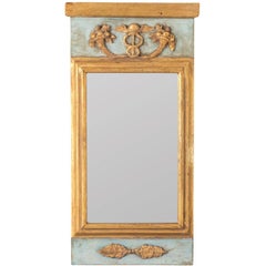 Antique Painted Gustavian Mirror