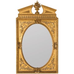 Neoclassical Mirror with Gold Gilt Neoclassical Mirror with Gold Gilt