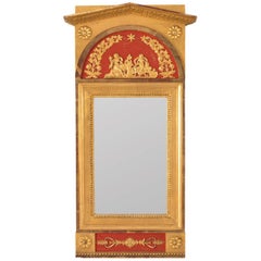 Gustavian Style Painted Mirror