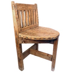 Antique Northern New Mexican Pine Chair, circa 1860