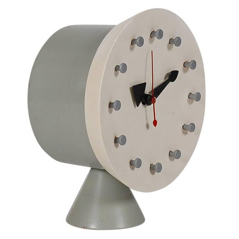 MidCentury Modern Nelson Table or Desk Clock for Howard Miller