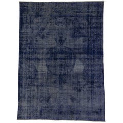 overdyed distressed rug persian industrial modern