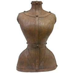 Sculpture italienne moderne et contemporaine d'un buste en terre cuite brune