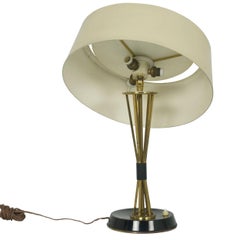 Italian Brass and Metal Table Lamp by Oscar Torlasco for Lumi, 1962
