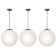 Huge Mid-Century Modern Milk Glass Globes