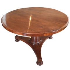 French Mahogany Tilt-Top Table, 1840