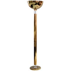 Karl Springer Brass and Lucite Torchere, 1970s