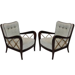 Pair of Elegant Paolo Buffa Club Chairs