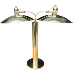 Mid-Century Walter Von Nessen Double Light Lamp