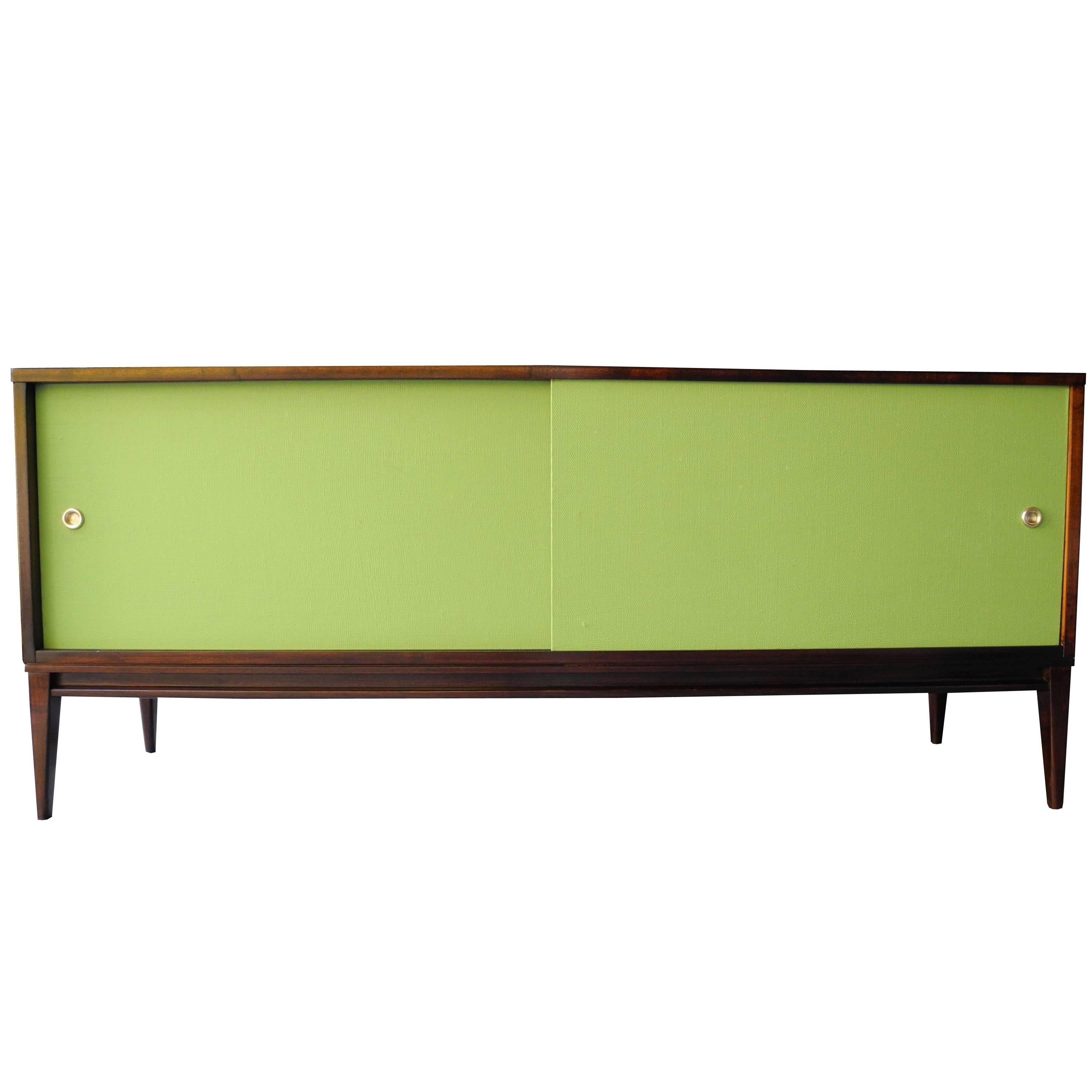 Modern Sliding Door Maple Credenza by Paul McCobb/Planner Group For Sale