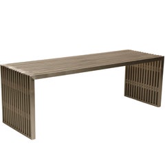 Contemporary Steel and Lucite Coffee Table