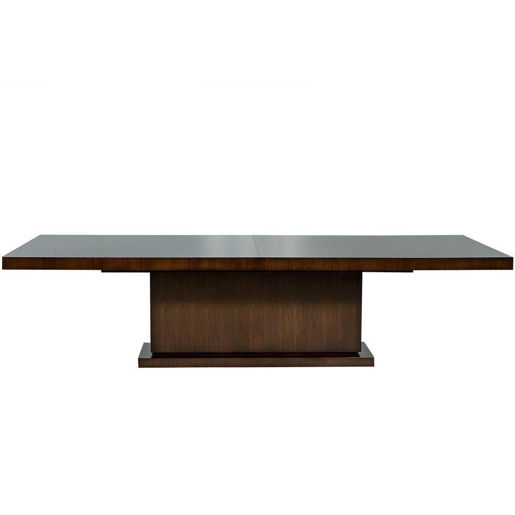 Carrocel Custom-Made Walnut Art Deco Style Dining Table For Sale