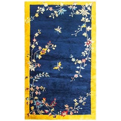 Incredible Antique Art Deco Chinese Oriental Rug