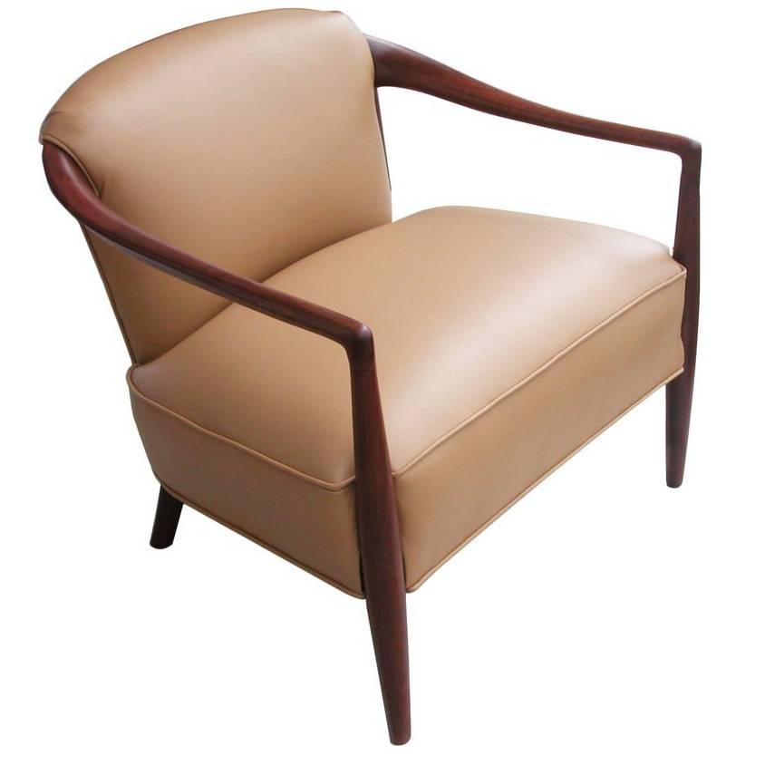 Vintage Midcentury Ib Kofod Larsen Style Lounge Chair For Sale