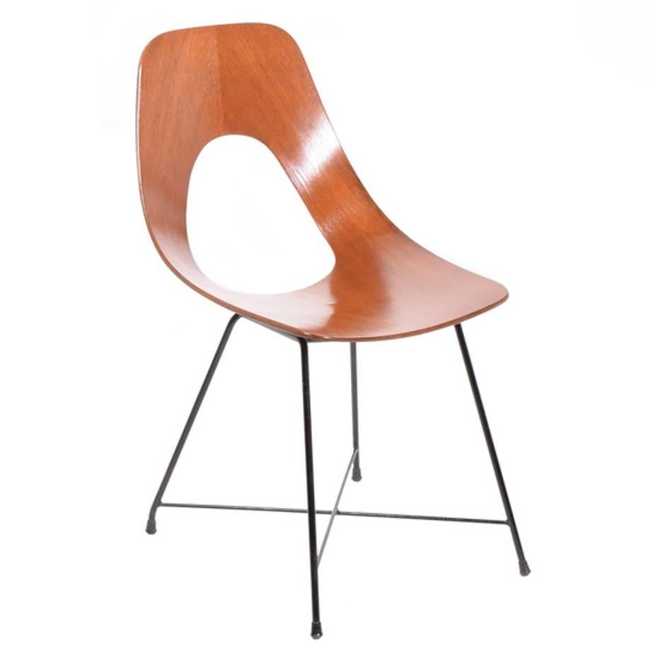 Side Chair Designed by Augusto Bozzi for Saporiti