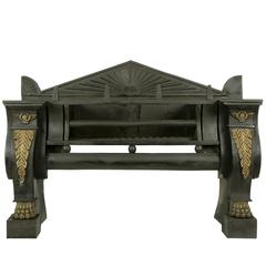 English Regency Cast Iron Hob Grate, Cast-ZB59, circa 1810