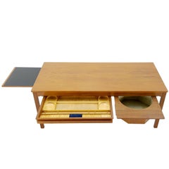 1960s teak sewing table, Johannes Andersen for CFC Silkeborg