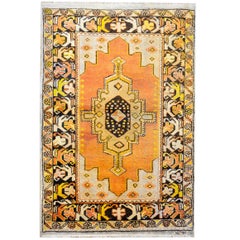 Türkischer Oushak-Teppich, Vintage
