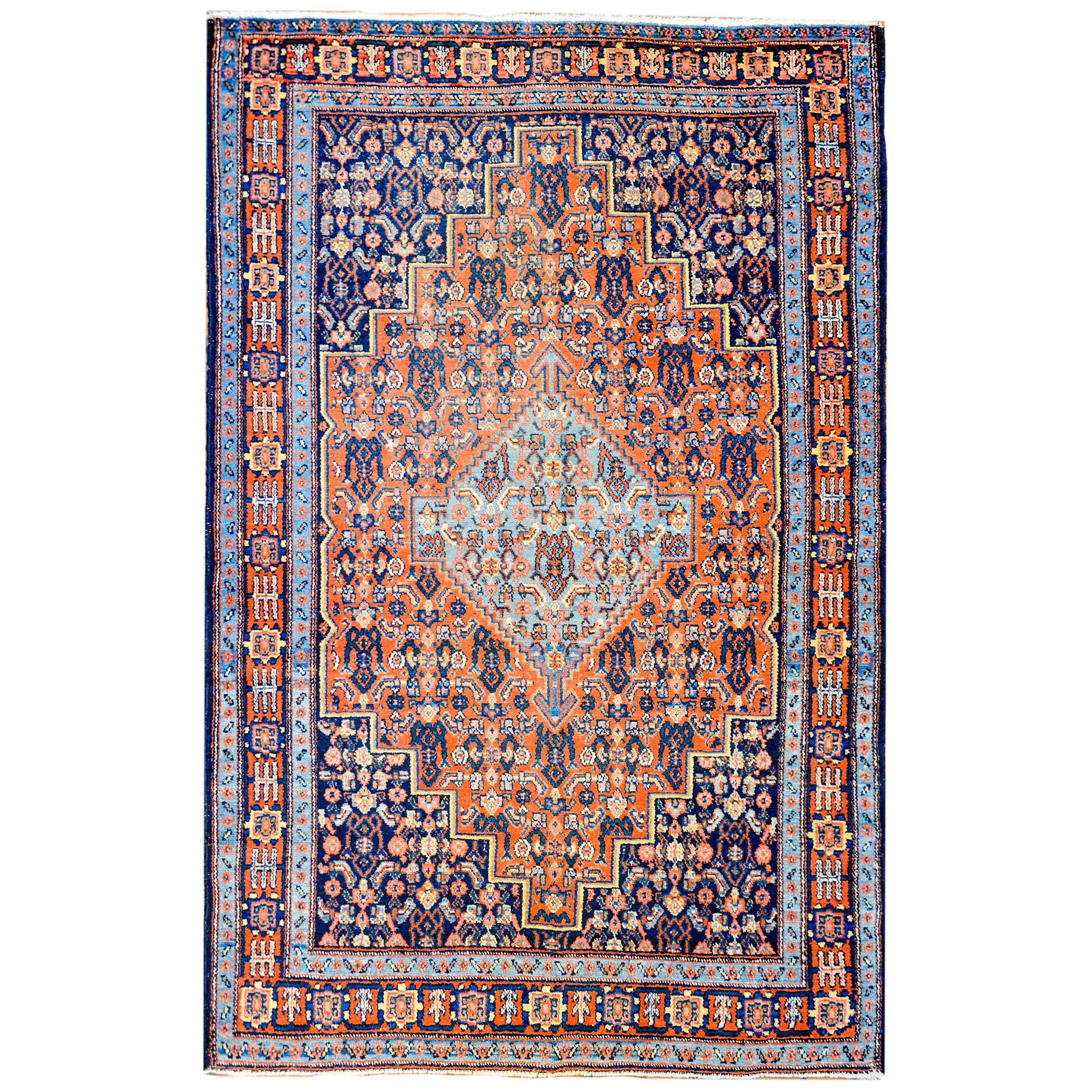 Beautiful Early 20th Century Seneh Rug For Sale