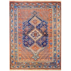 Unglaublicher Ghashghaei-Teppich aus dem frühen 20. Jahrhundert