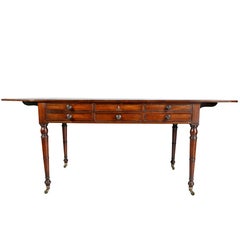 Regency Mahogany and Ebonized Writing Table