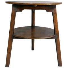 Antique Regency Oak Cricket Table