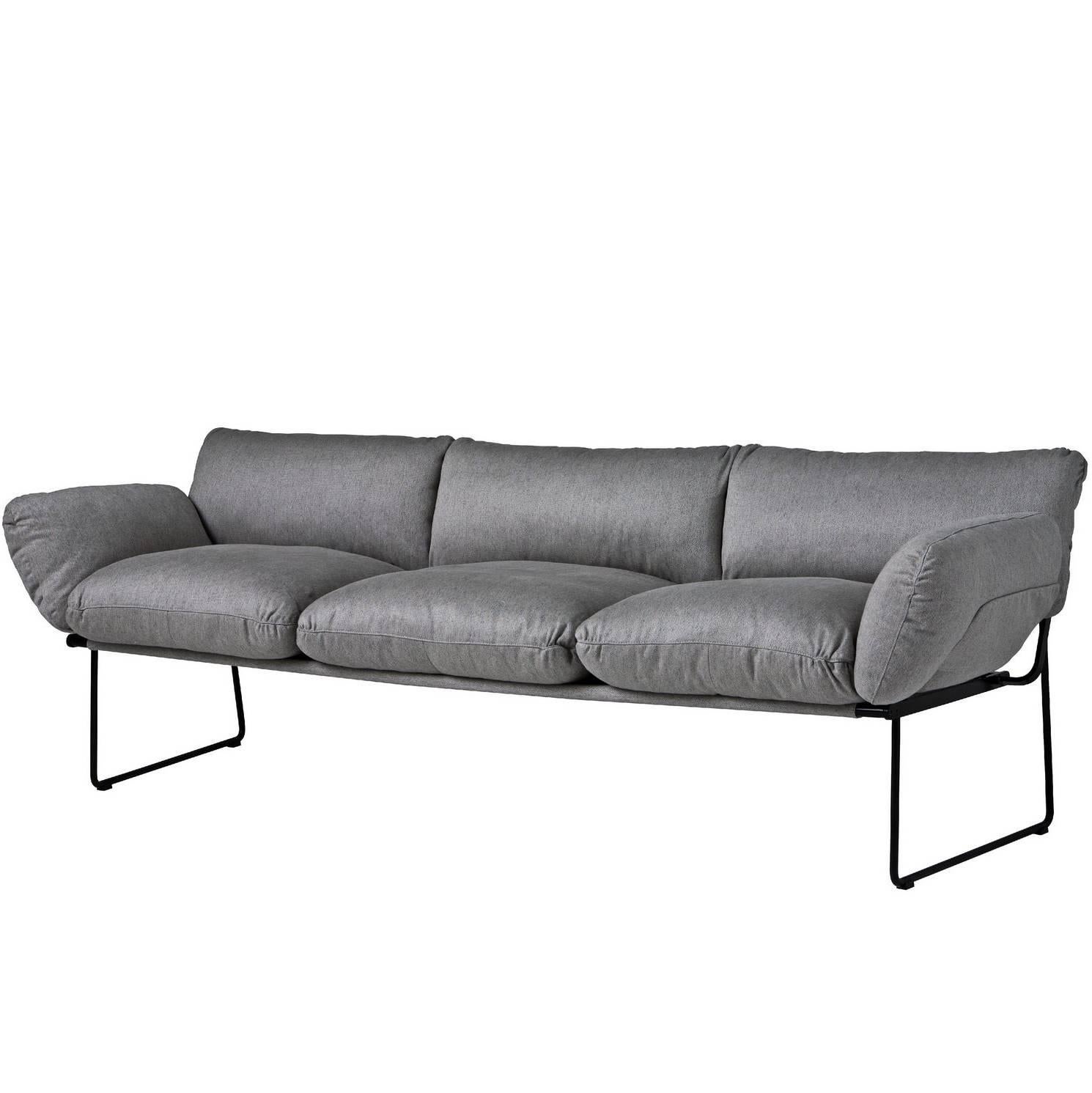 "Elisa" Indoor Three-Seat Sofa Designed by Enzo Mari for Driade