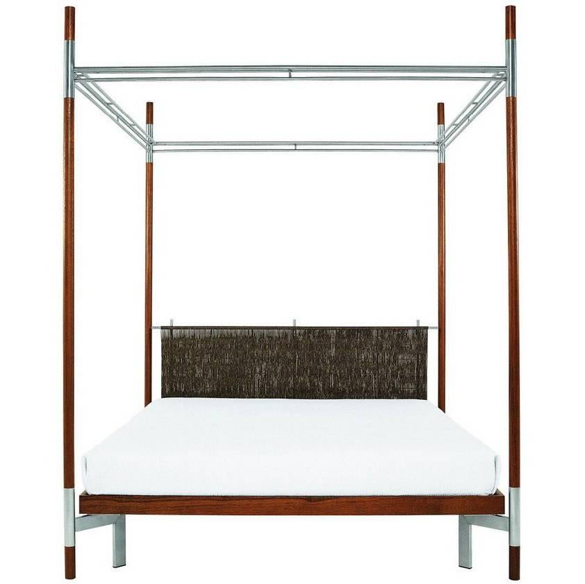 Doppel Baldachin-Bett „Edward II“, entworfen von Antonia Astori für Driade im Angebot