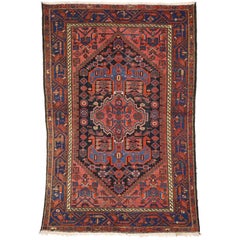 Rustic Style Antique Persian Hamadan Rug, Kitchen, Foyer or Entry Rug