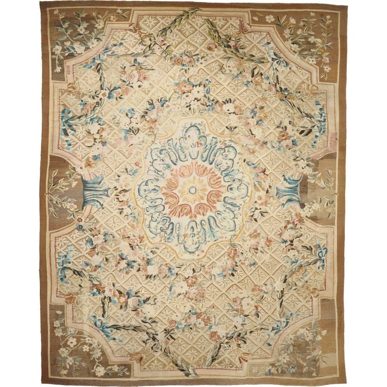 French Aubusson Rug, 1780 For Sale at 1stdibs
