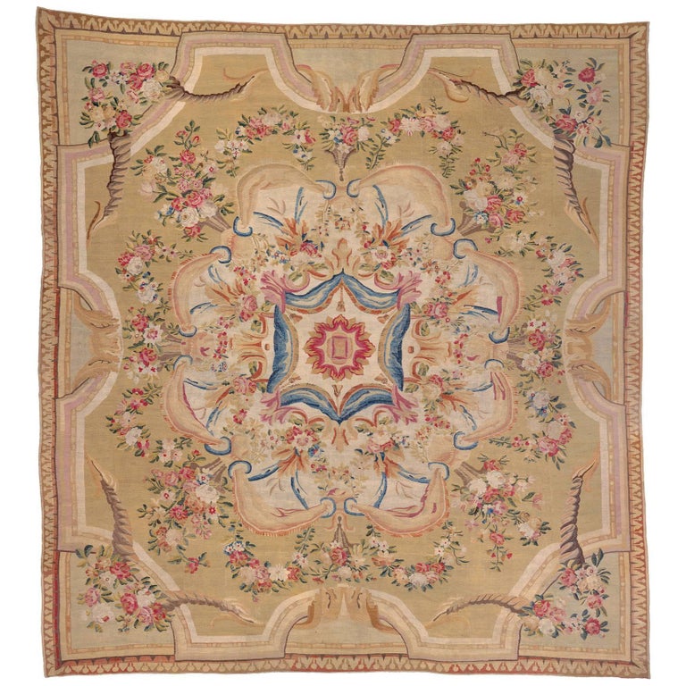 French Aubusson Rug, 1770 For Sale at 1stDibs