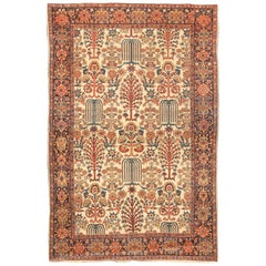 Exceptional Antique 19th Century Persian Malayer Sarouk Rug