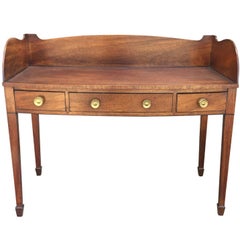 19th Century English Georgian Mahogany Server, Three-Drawer
