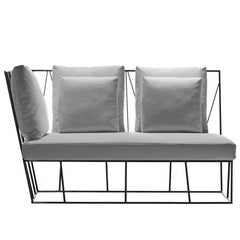 Retro "Herve'" Two-Seat Right/Left Terminal Sofa by Lievore Altherr for Driade