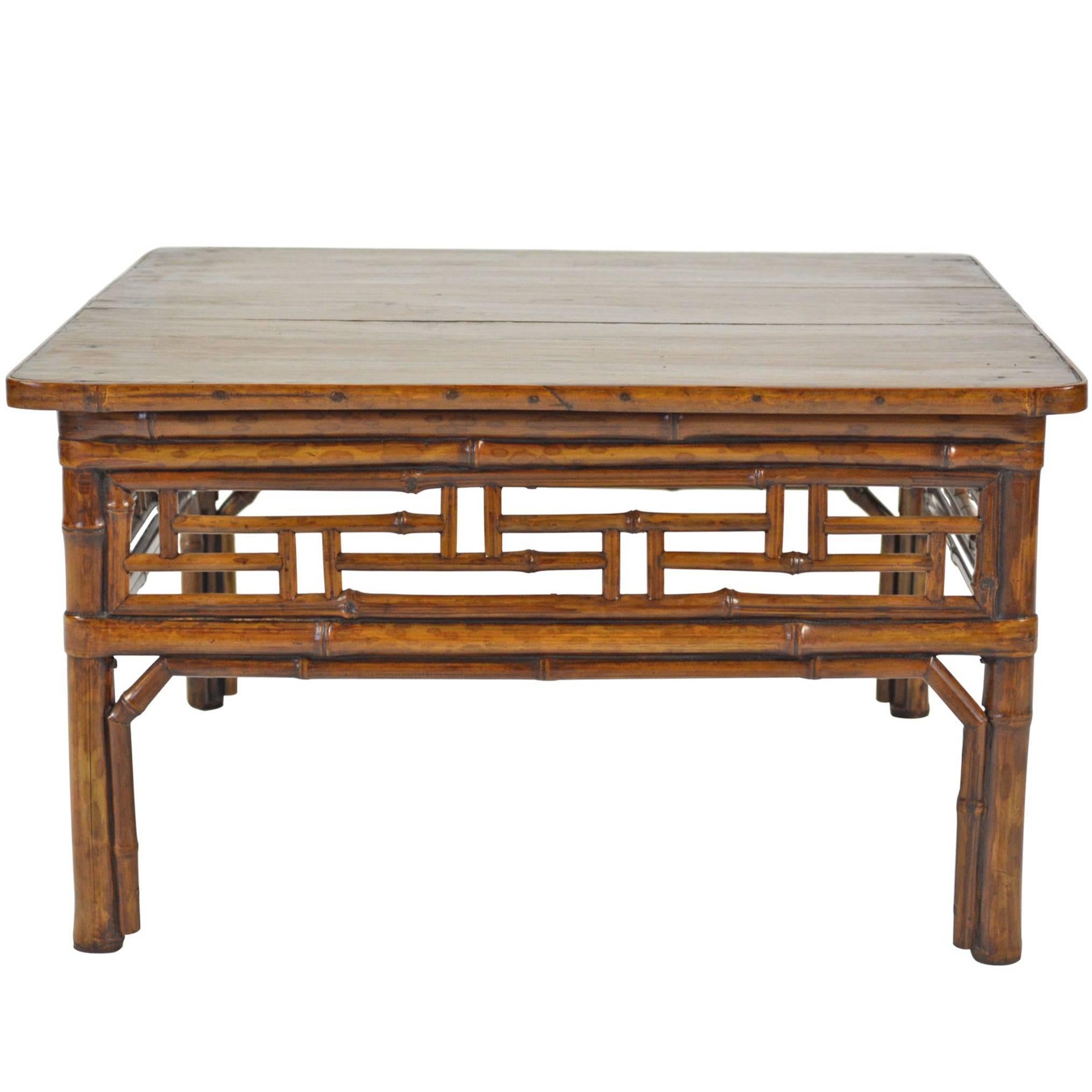 Chinese Low Bamboo Table