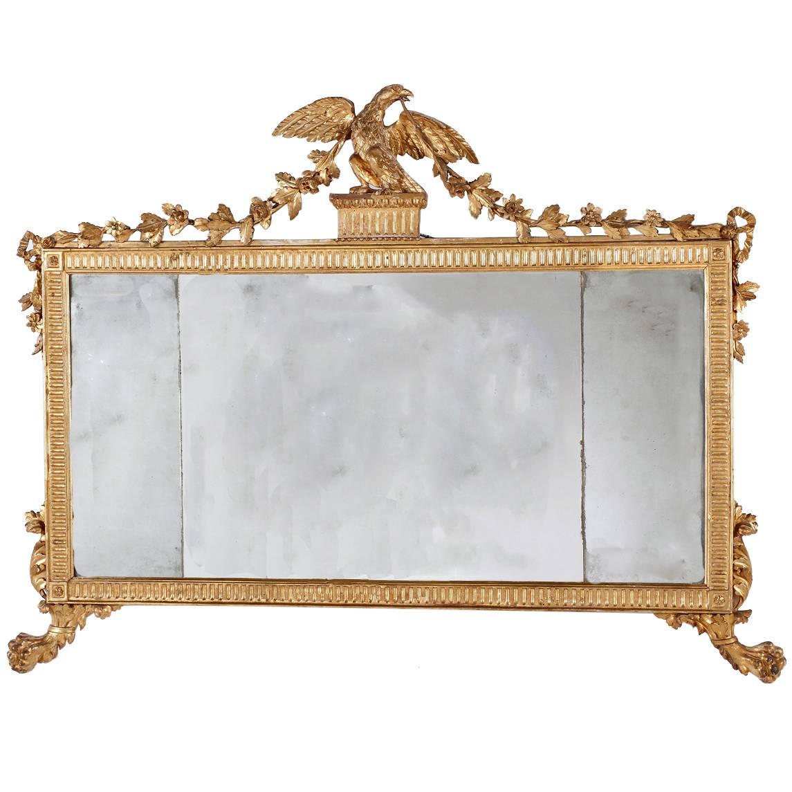 A Fine George III Giltwood Mirror