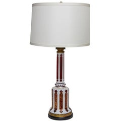 Bohemian Glass Table Lamp