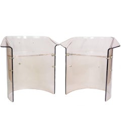 Vintage Set of Five Mid-Century Modern Lucite Chairs