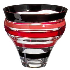 Jabui Carlo Moretti Contemporary Mouth Blown Murano Glass Vase