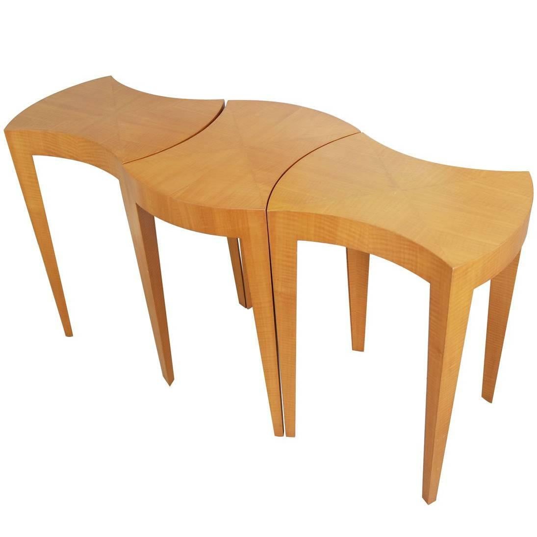 Set of Mid-Century Modern Puzzle Table Knoll For Sale