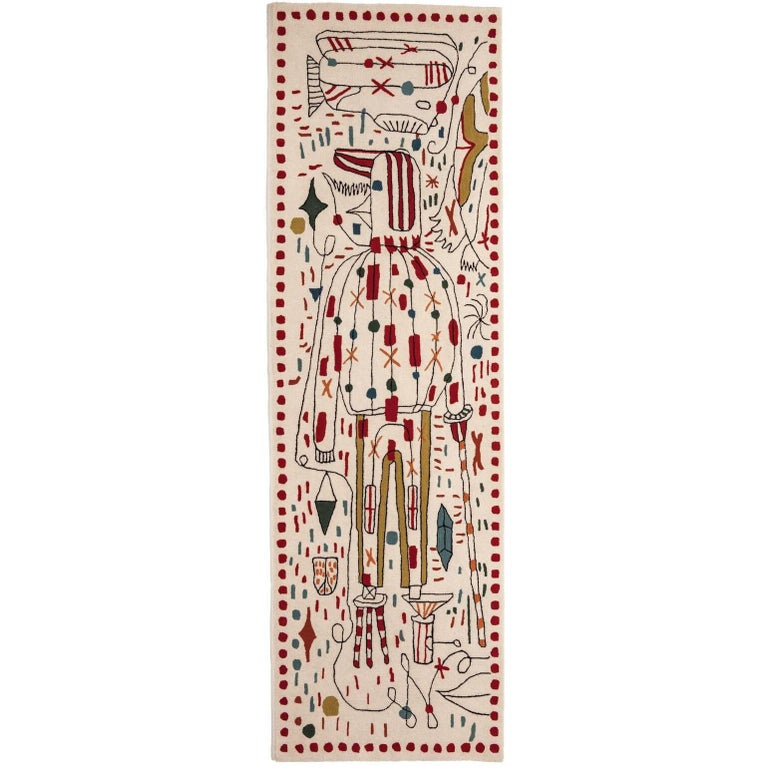 Contemporary Hayon x Nani Hand-Tufted Wool Floor Runner by Jaime Hayon For Sale