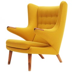 Scandinavian Modern Hans Wegner Papa Bear Armchair, circa 1950s