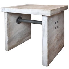 Antique Carrara Marble Laboratory Table